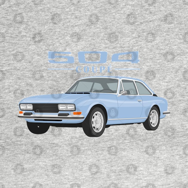 504 Coupé Cabriolet Coupe light blue by creative.z